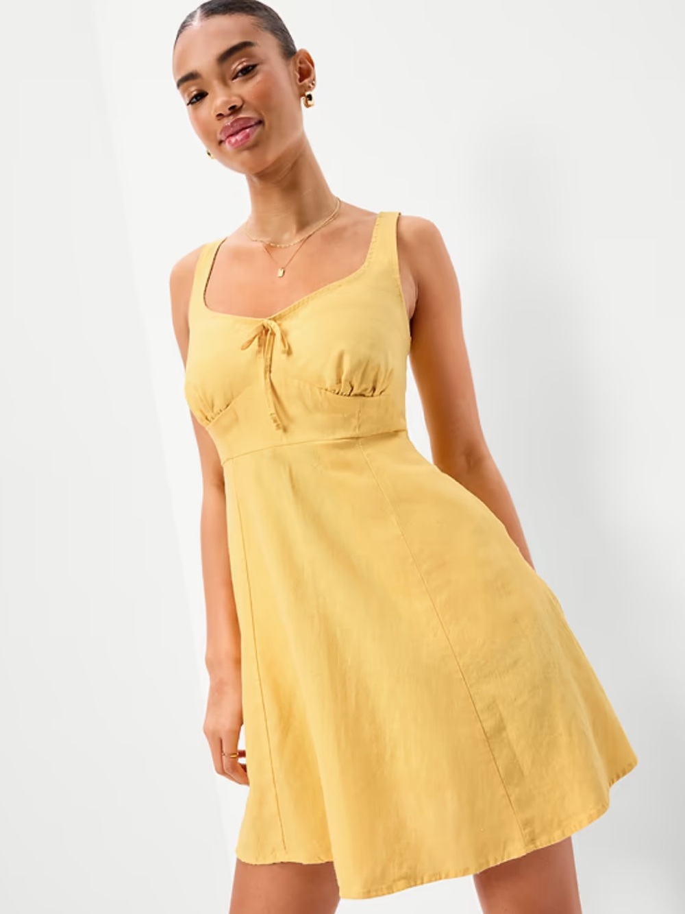 Old Navy Fit & Flare Linen Dress